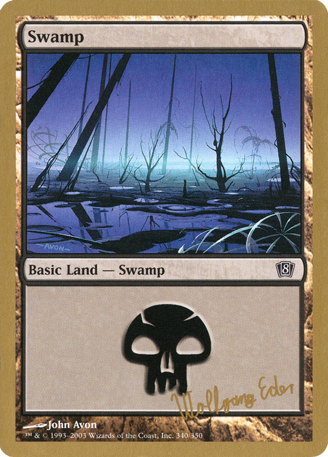 Swamp (we340) (Wolfgang Eder) [World Championship Decks 2003] | Enigma On Main