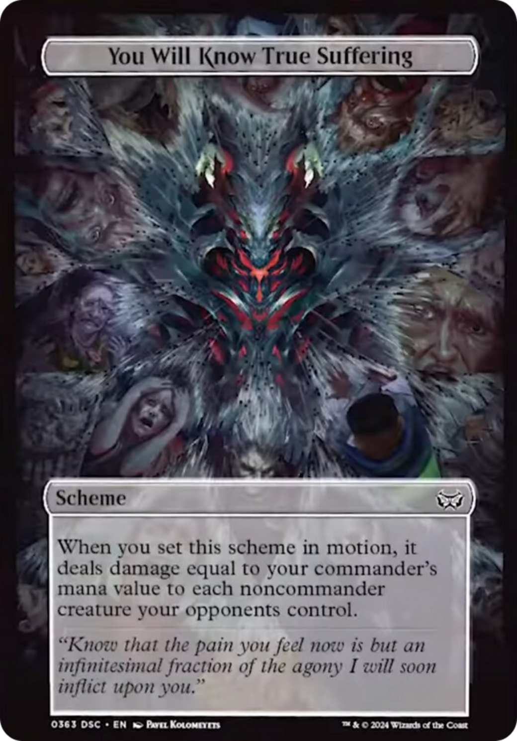 You Will Know True Suffering (Full Art) [Duskmourn: House of Horror Commander] | Enigma On Main