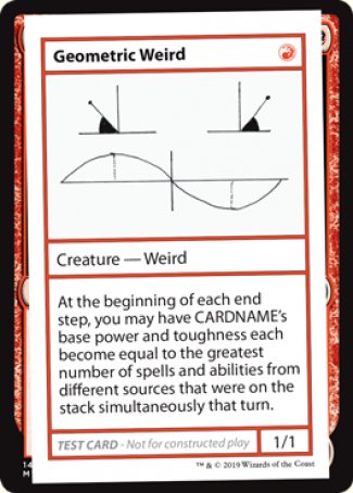 Geometric Weird (2021 Edition) [Mystery Booster Playtest Cards] | Enigma On Main