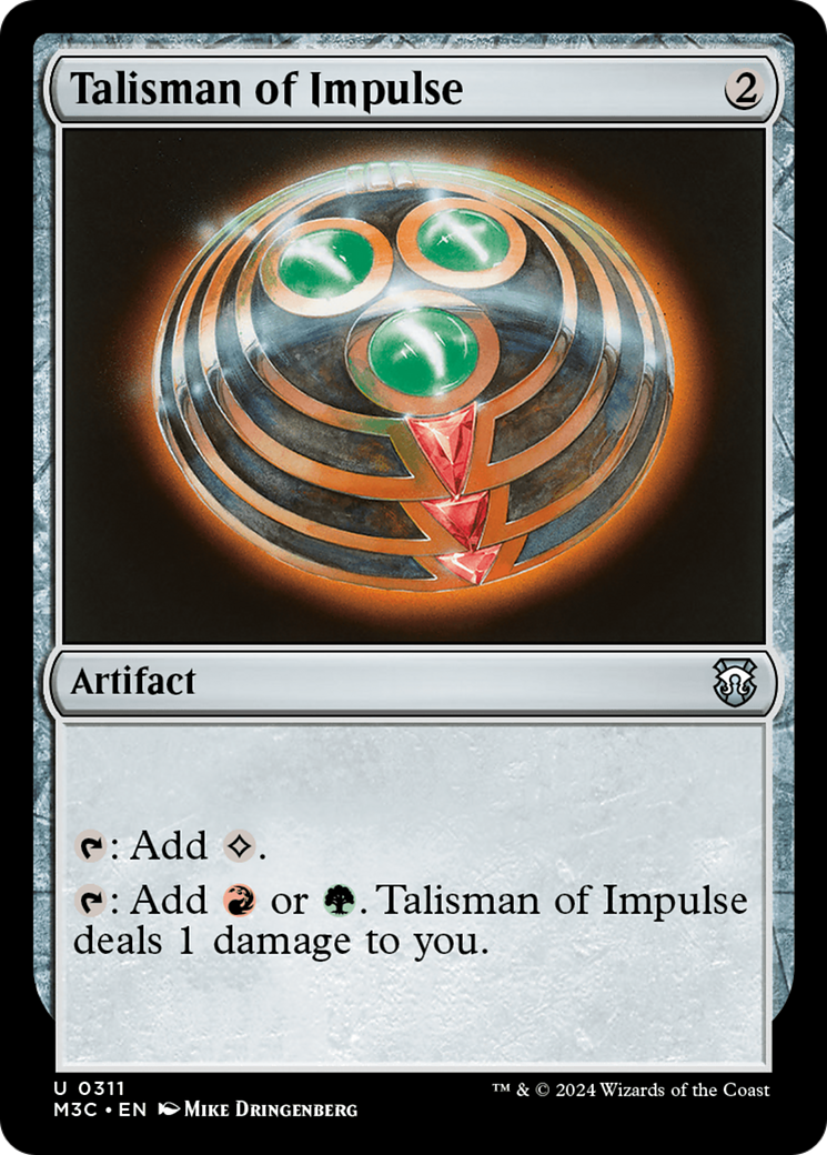 Talisman of Impulse (Ripple Foil) [Modern Horizons 3 Commander] | Enigma On Main