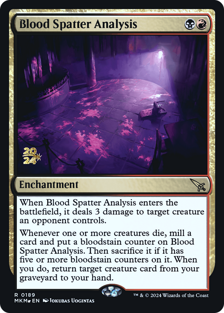 Blood Spatter Analysis [Murders at Karlov Manor Prerelease Promos] | Enigma On Main