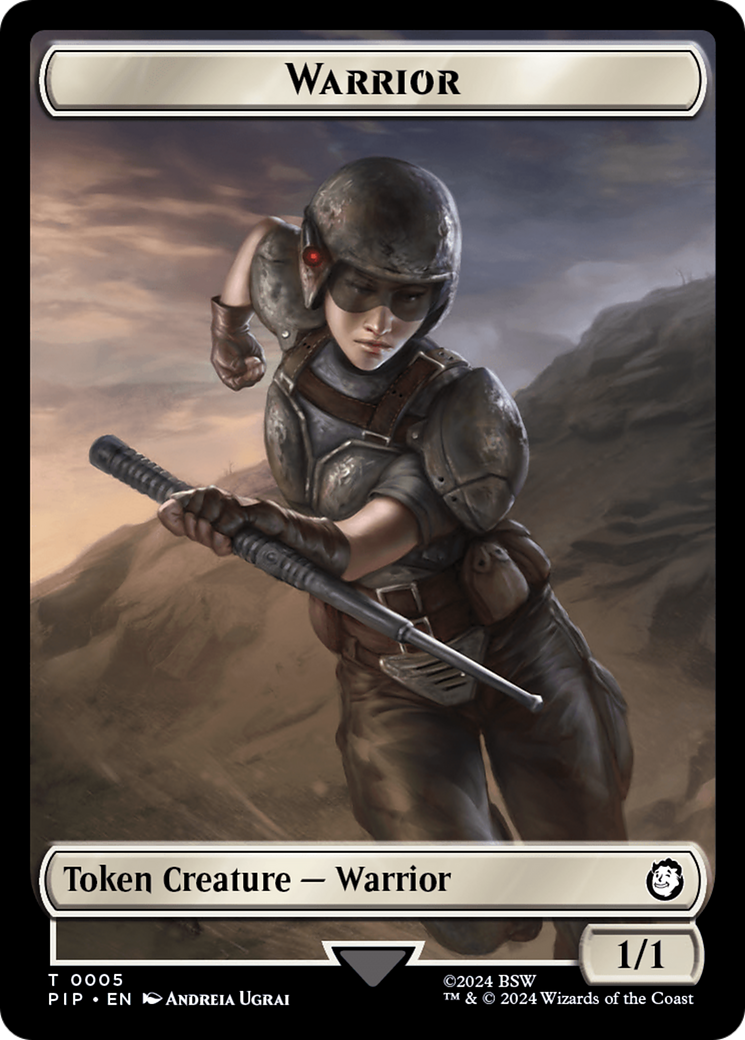 Soldier (0010) // Warrior Double-Sided Token [Fallout Tokens] | Enigma On Main