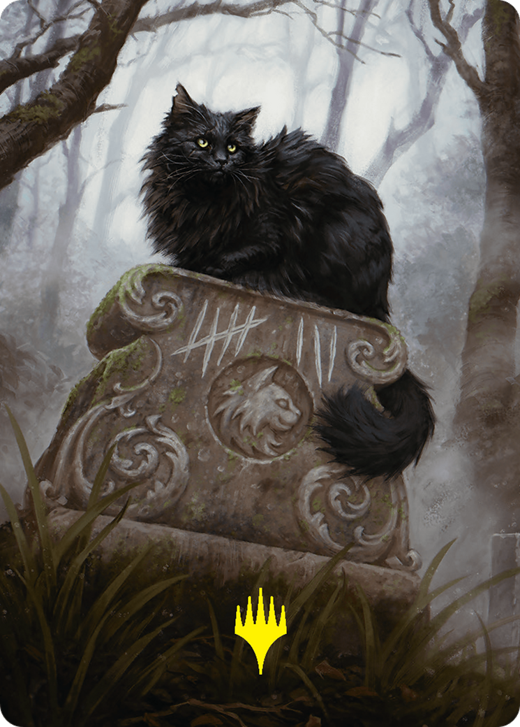 Nine-Lives Familiar 2 Art Card (36/54) (Gold-Stamped Planeswalker Symbol) [Foundations Art Series] | Enigma On Main