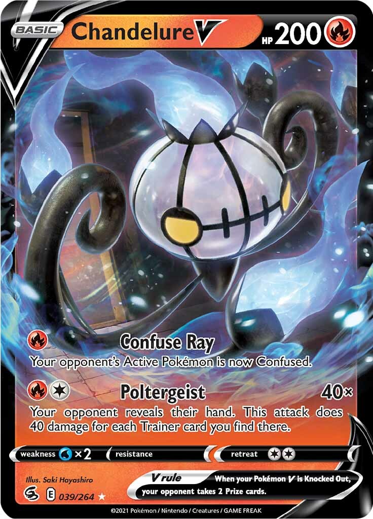 Chandelure V (039/264) [Sword & Shield: Fusion Strike] | Enigma On Main