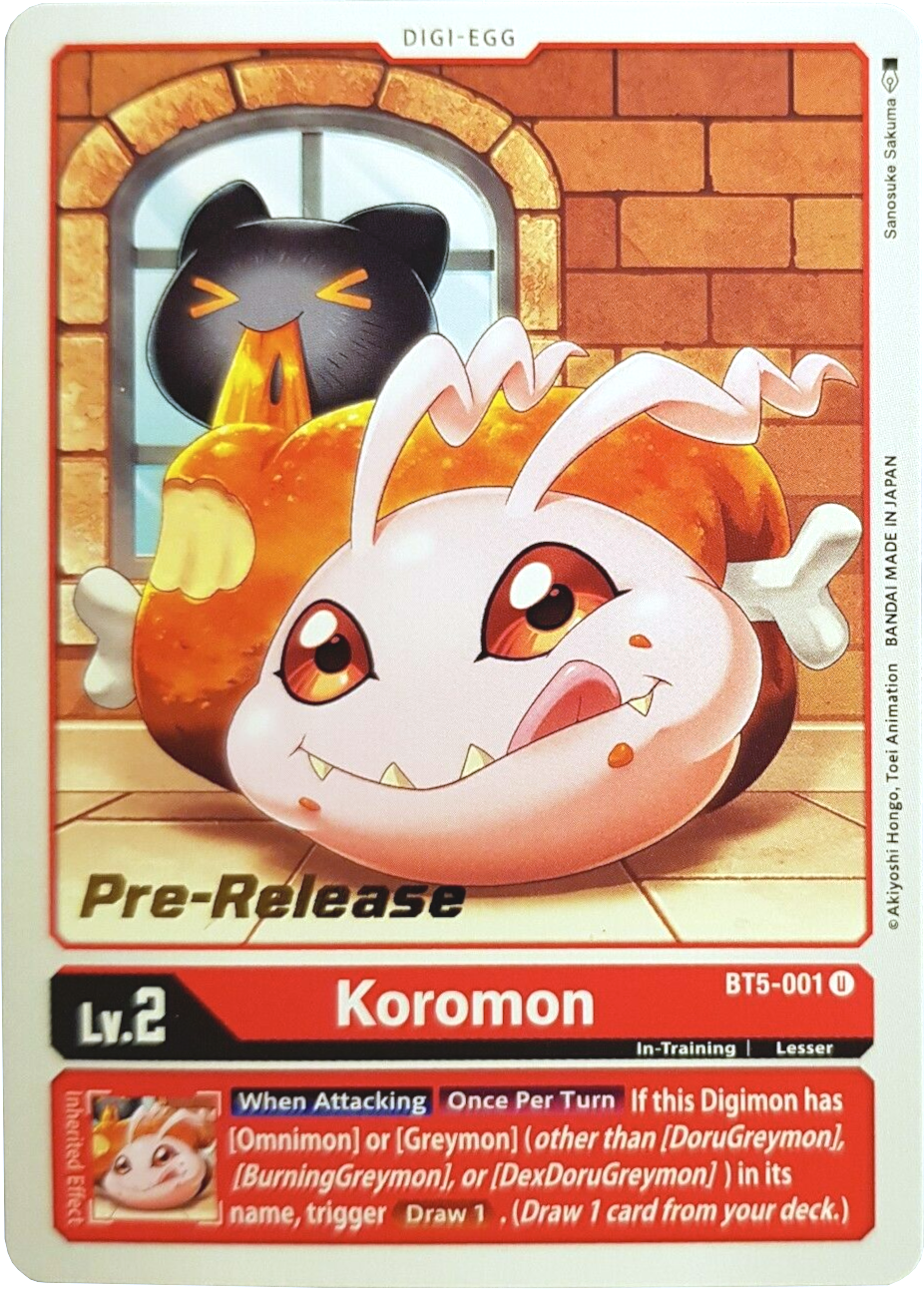 Koromon [BT5-001] [Battle of Omni Pre-Release Promos] | Enigma On Main