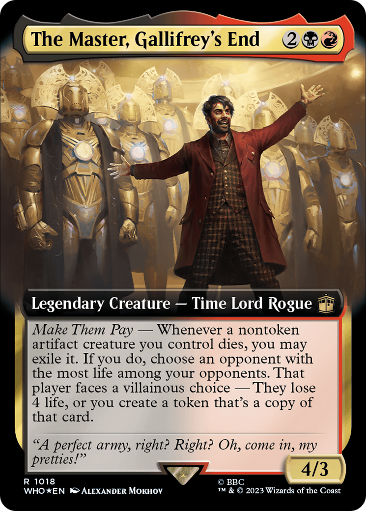 The Master, Gallifrey's End (Extended Art) (Surge Foil) [Doctor Who] | Enigma On Main