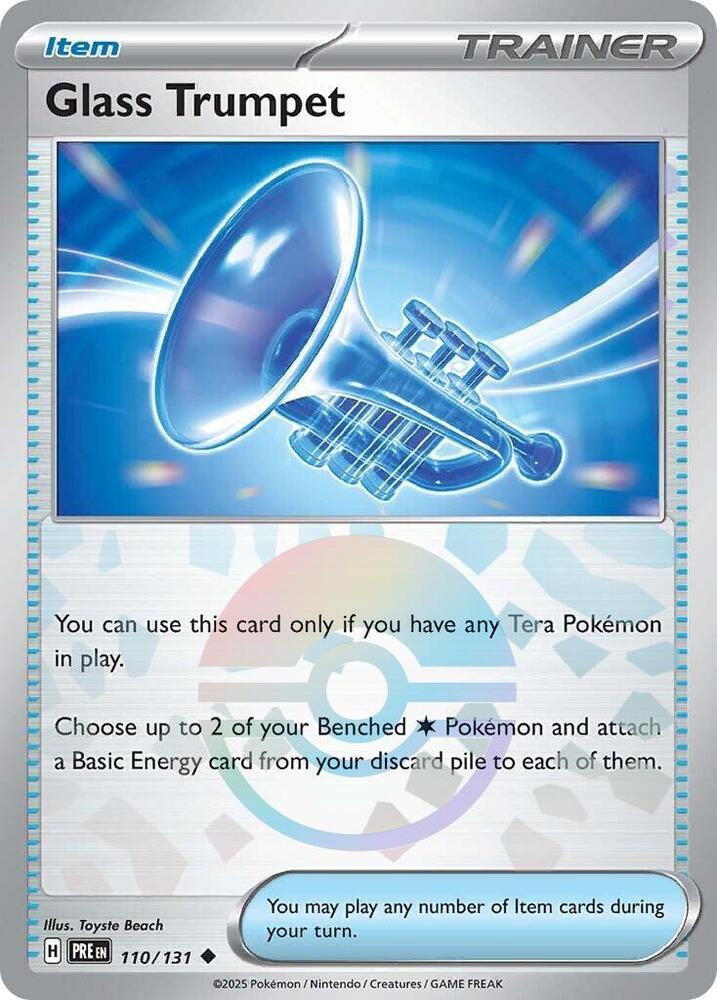 Glass Trumpet (110/131) (Poke Ball Pattern) [Scarlet & Violet: Prismatic Evolutions] | Enigma On Main