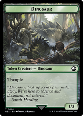 Fungus Dinosaur // Dinosaur (0001) Double-Sided Token [The Lost Caverns of Ixalan Tokens] | Enigma On Main