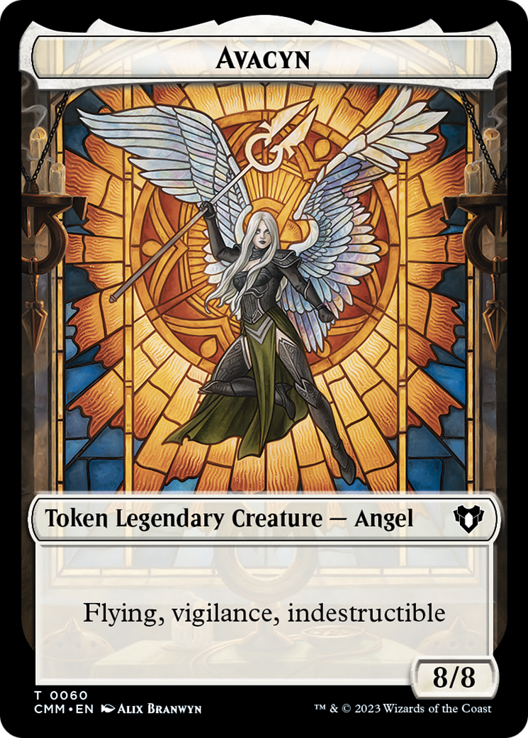 Copy (54) // Avacyn Double-Sided Token [Commander Masters Tokens] | Enigma On Main