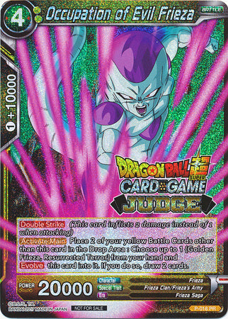 Occupation of Evil Frieza (P-018) [Judge Promotion Cards] | Enigma On Main