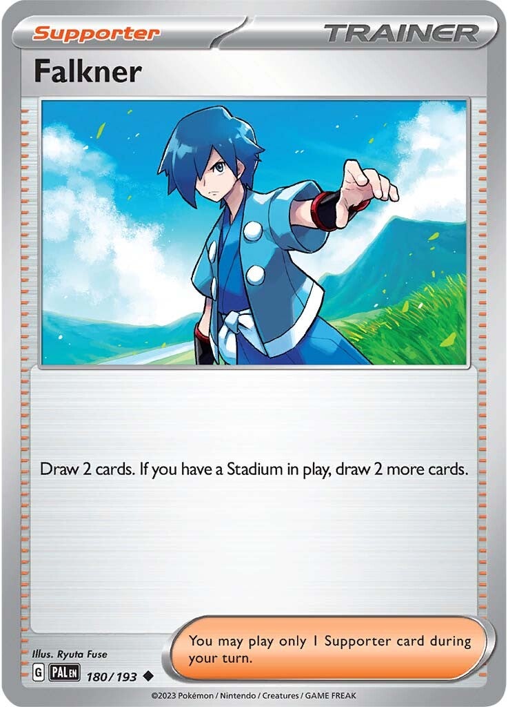 Falkner (180/193) [Scarlet & Violet: Paldea Evolved] | Enigma On Main