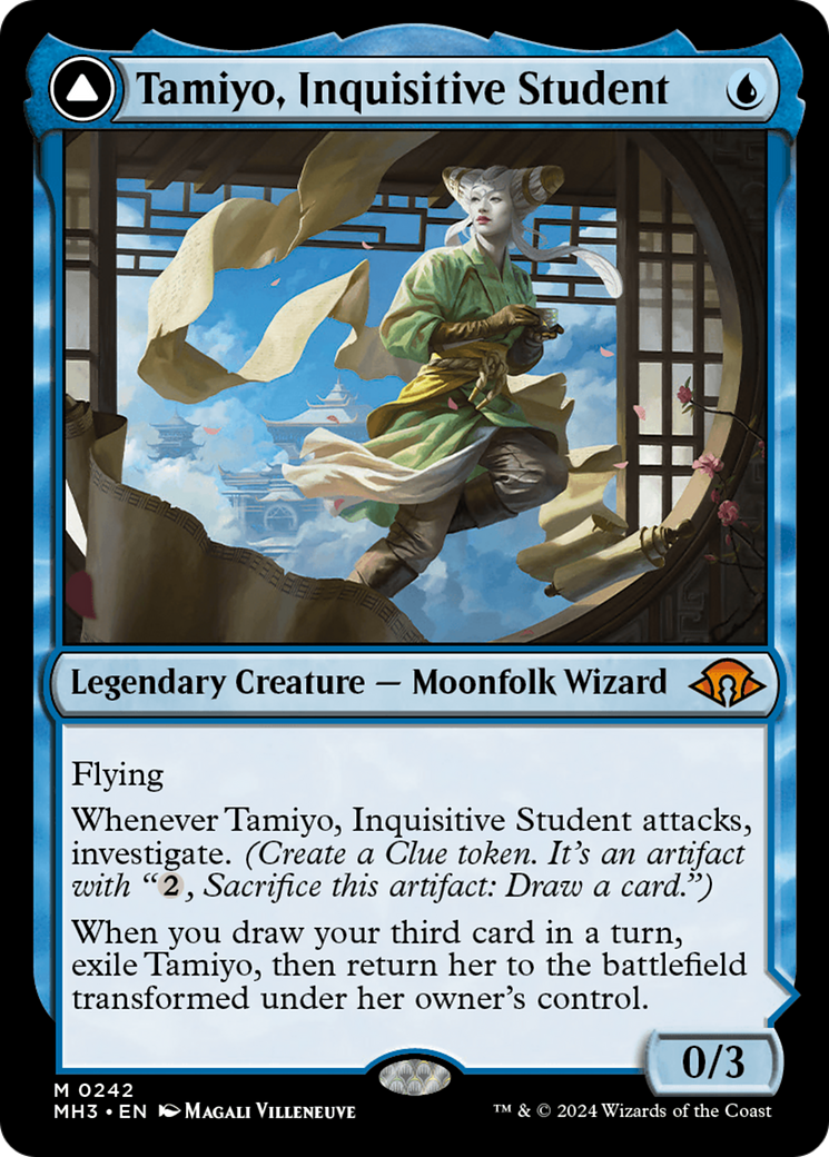 Tamiyo, Inquisitive Student // Tamiyo, Seasoned Scholar [Modern Horizons 3] | Enigma On Main