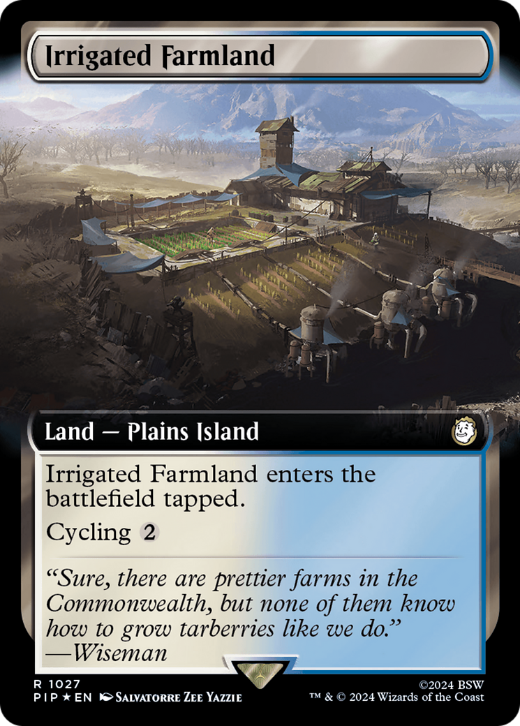 Irrigated Farmland (Extended Art) (Surge Foil) [Fallout] | Enigma On Main