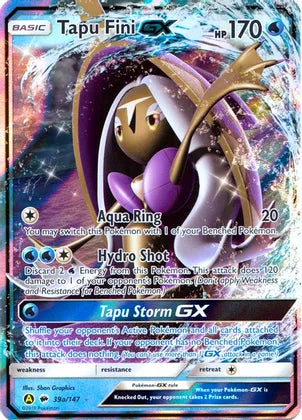 Tapu Fini GX (39a/147) [Alternate Art Promos] | Enigma On Main