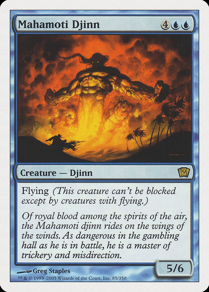 Mahamoti Djinn (9th Edition) [Oversize Cards] | Enigma On Main