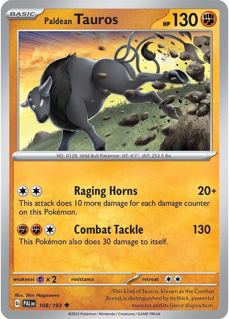 Paldean Tauros (108/193) [Scarlet & Violet: Paldea Evolved] | Enigma On Main