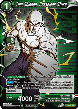 Tien Shinhan, Ceaseless Strike (Gold Stamped) (P-357) [Tournament Promotion Cards] | Enigma On Main