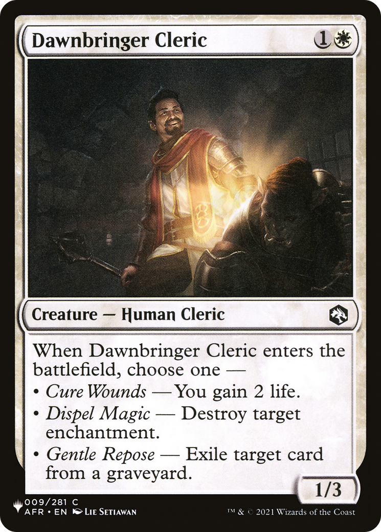 Dawnbringer Cleric [The List] | Enigma On Main