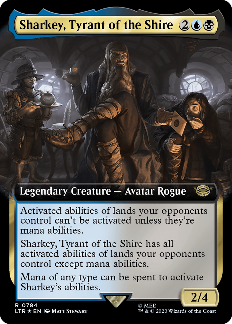 Sharkey, Tyrant of the Shire (Extended Art) (Surge Foil) [The Lord of the Rings: Tales of Middle-Earth] | Enigma On Main