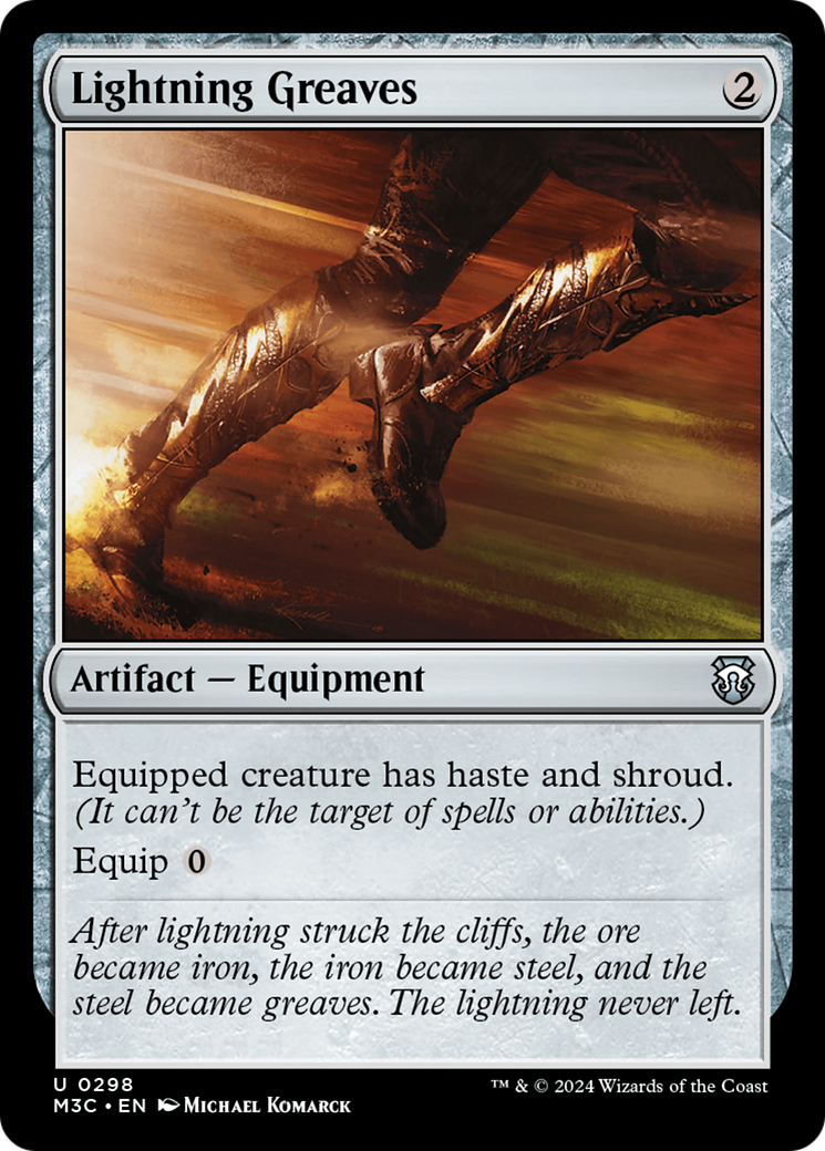 Lightning Greaves (Ripple Foil) [Modern Horizons 3 Commander] | Enigma On Main