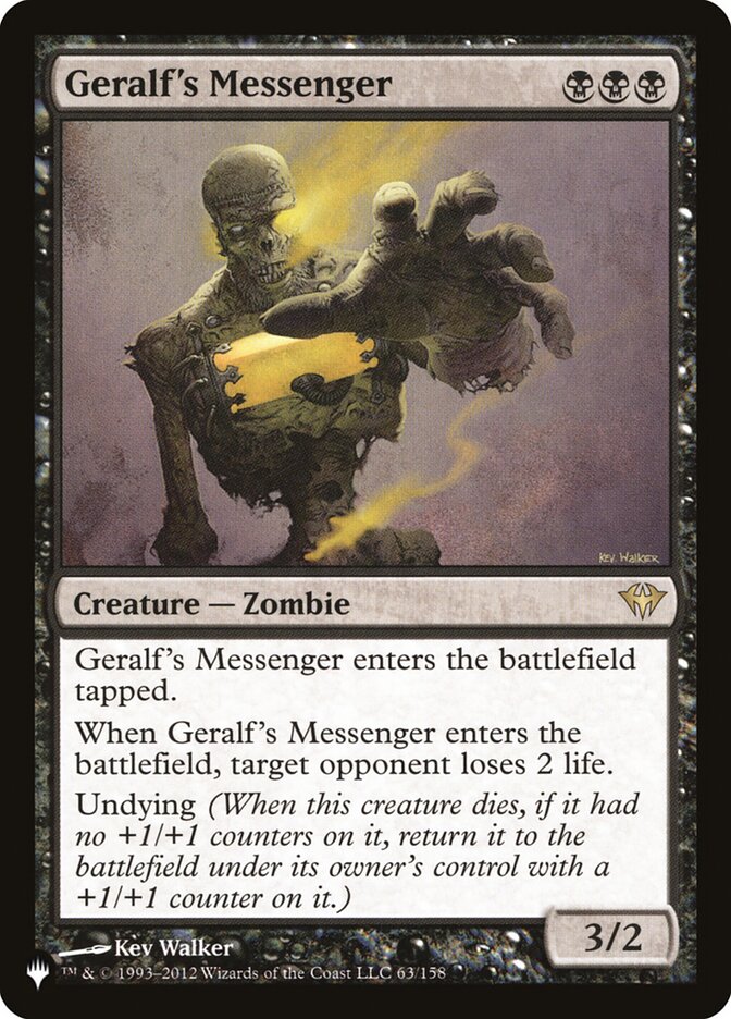 Geralf's Messenger [The List] | Enigma On Main