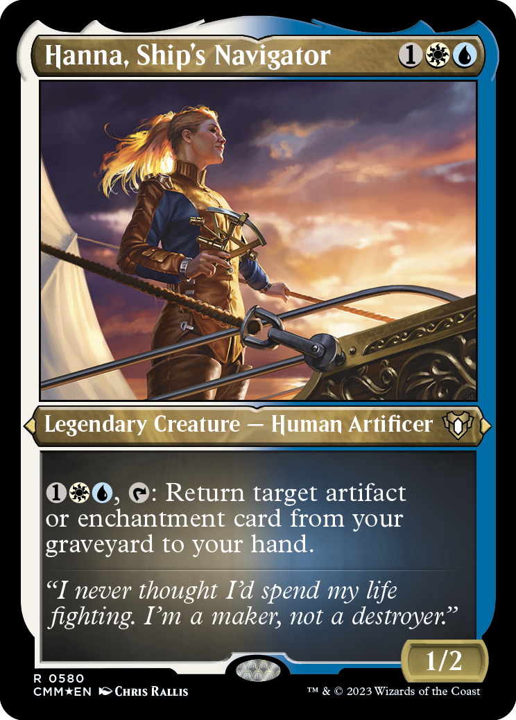 Hanna, Ship's Navigator (Foil Etched) [Commander Masters] | Enigma On Main