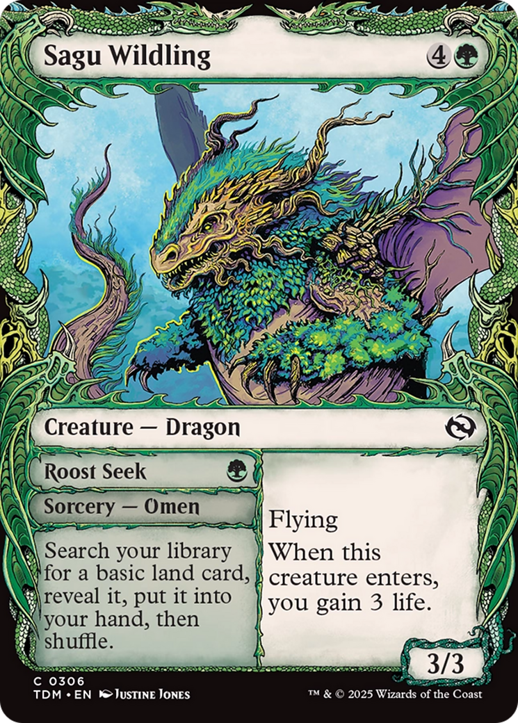 Sagu Wildling (Showcase) [Tarkir: Dragonstorm] | Enigma On Main