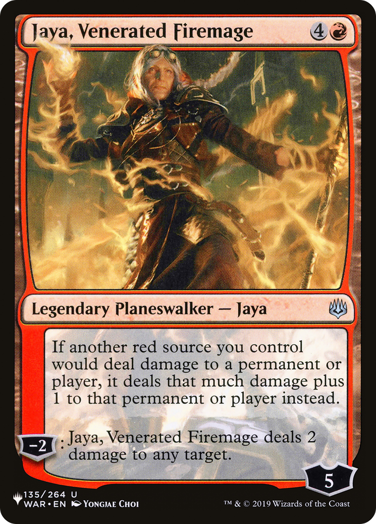 Jaya, Venerated Firemage [The List] | Enigma On Main