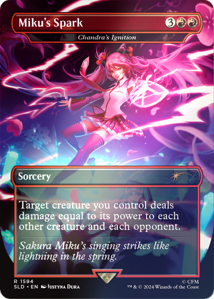 Miku's Spark - Chandra's Ignition (Rainbow Foil) [Secret Lair Drop Series] | Enigma On Main