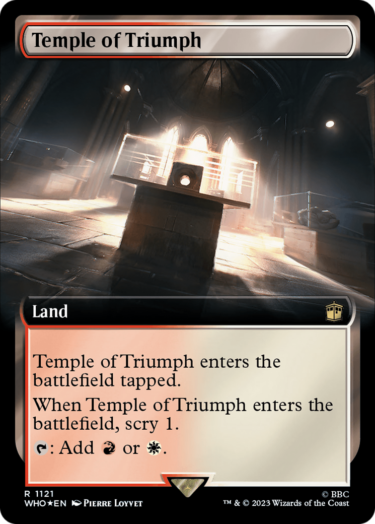 Temple of Triumph (Extended Art) (Surge Foil) [Doctor Who] | Enigma On Main