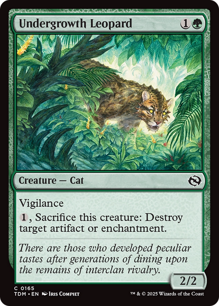 Undergrowth Leopard [Tarkir: Dragonstorm] | Enigma On Main