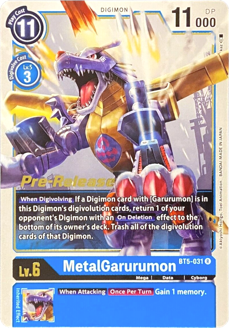 MetalGarurumon [BT5-031] [Battle of Omni Pre-Release Promos] | Enigma On Main