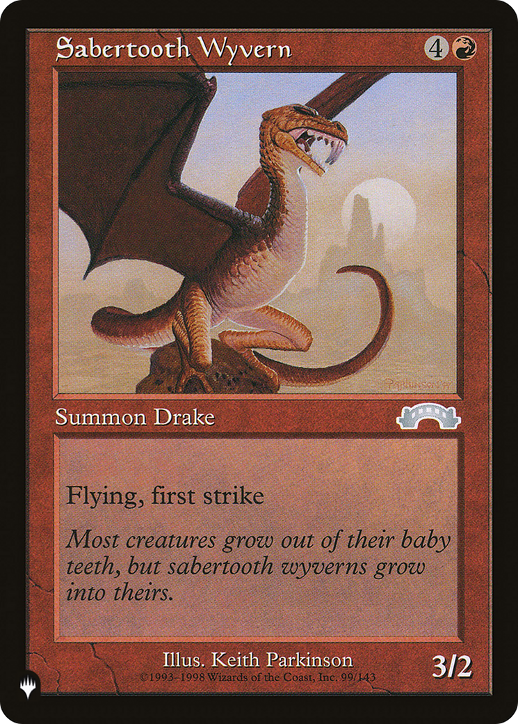 Sabertooth Wyvern [The List] | Enigma On Main
