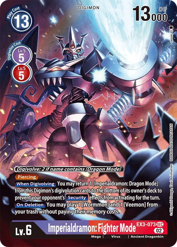 Imperialdramon: Fighter Mode [EX3-073] (Alternate Art) [Draconic Roar] | Enigma On Main