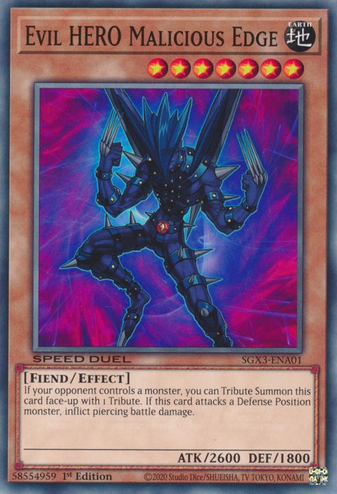 Evil HERO Malicious Edge [SGX3-ENA01] Common | Enigma On Main
