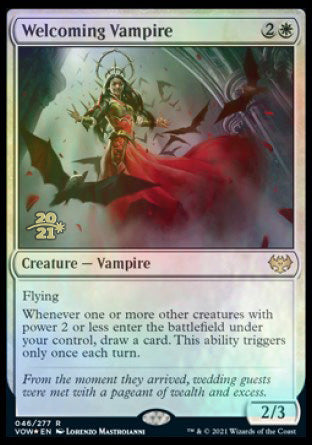 Welcoming Vampire [Innistrad: Crimson Vow Prerelease Promos] | Enigma On Main