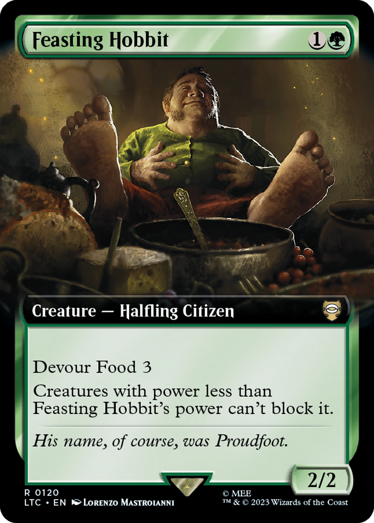 Feasting Hobbit (Extended Art) [The Lord of the Rings: Tales of Middle-Earth Commander] | Enigma On Main