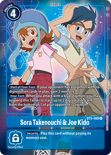 Sora Takenouchi & Joe Kido [BT5-088] (Buy-A-Box Promo) [Battle of Omni Promos] | Enigma On Main