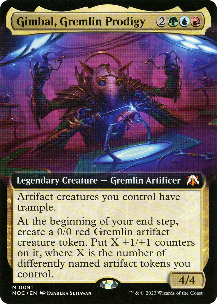 Gimbal, Gremlin Prodigy (Extended Art) [March of the Machine Commander] | Enigma On Main