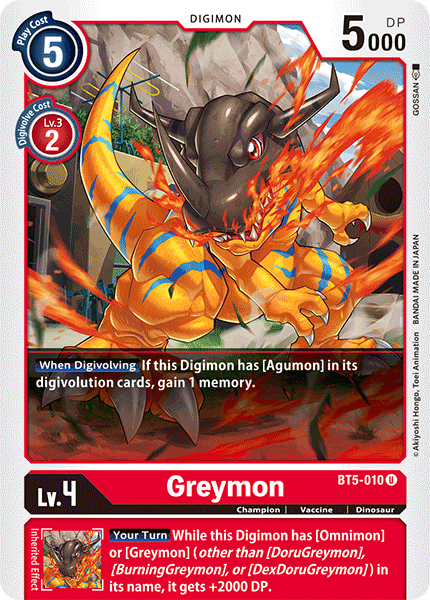 Greymon [BT5-010] [Battle of Omni] | Enigma On Main