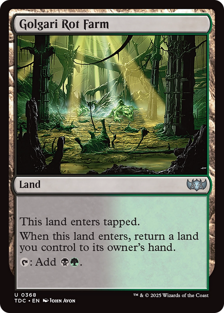 Golgari Rot Farm [Tarkir: Dragonstorm Commander] | Enigma On Main