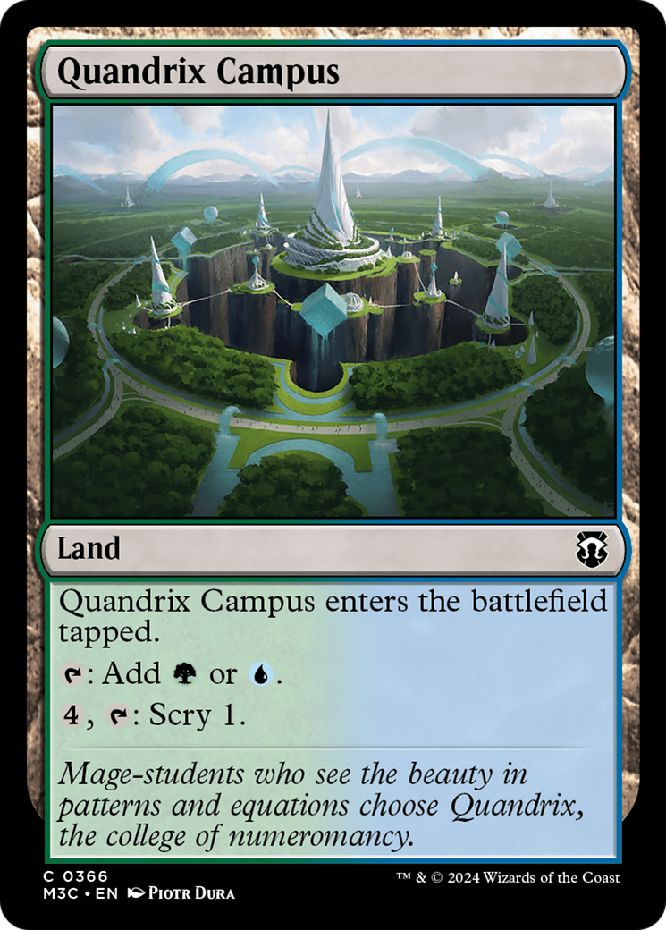 Quandrix Campus (Ripple Foil) [Modern Horizons 3 Commander] | Enigma On Main