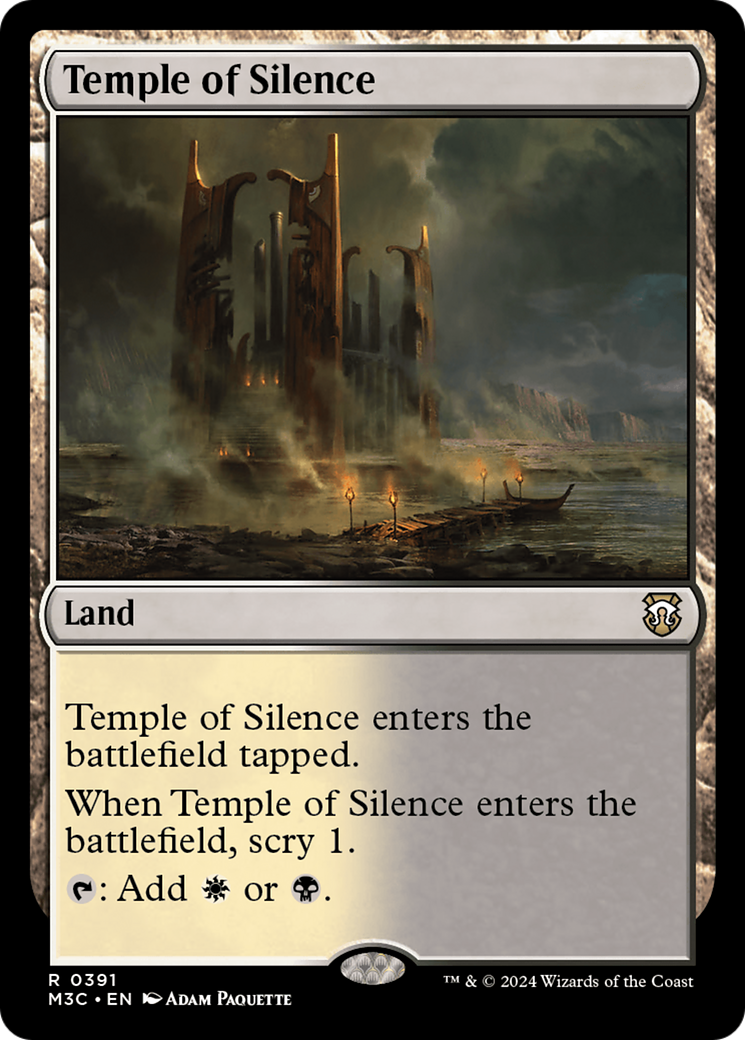 Temple of Silence (Ripple Foil) [Modern Horizons 3 Commander] | Enigma On Main