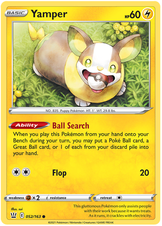 Yamper (052/163) [Sword & Shield: Battle Styles] | Enigma On Main