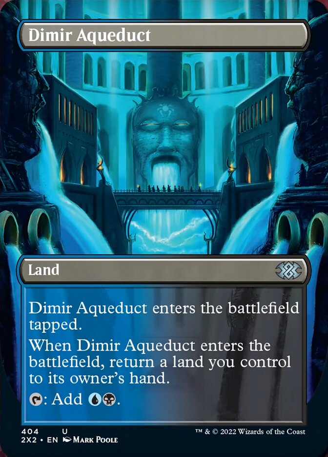 Dimir Aqueduct (Borderless Alternate Art) [Double Masters 2022] | Enigma On Main