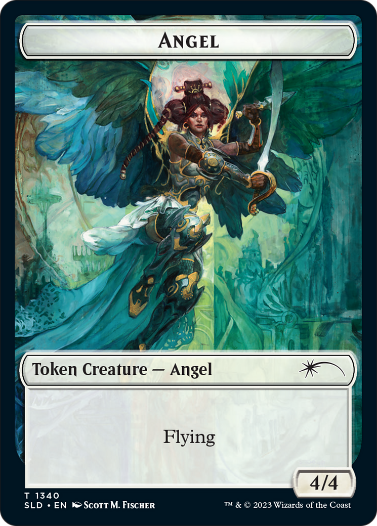 Angel (SLD) // Soldier (GRN) Double-Sided Token [Secret Lair: Angels Tokens] | Enigma On Main