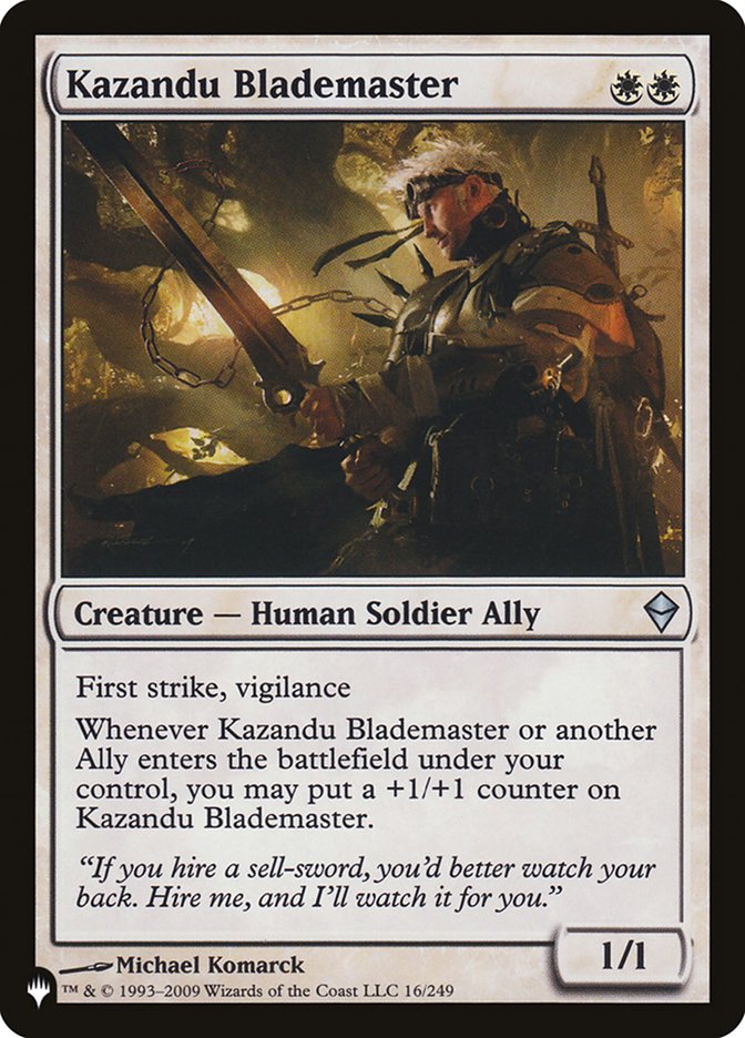 Kazandu Blademaster [The List] | Enigma On Main
