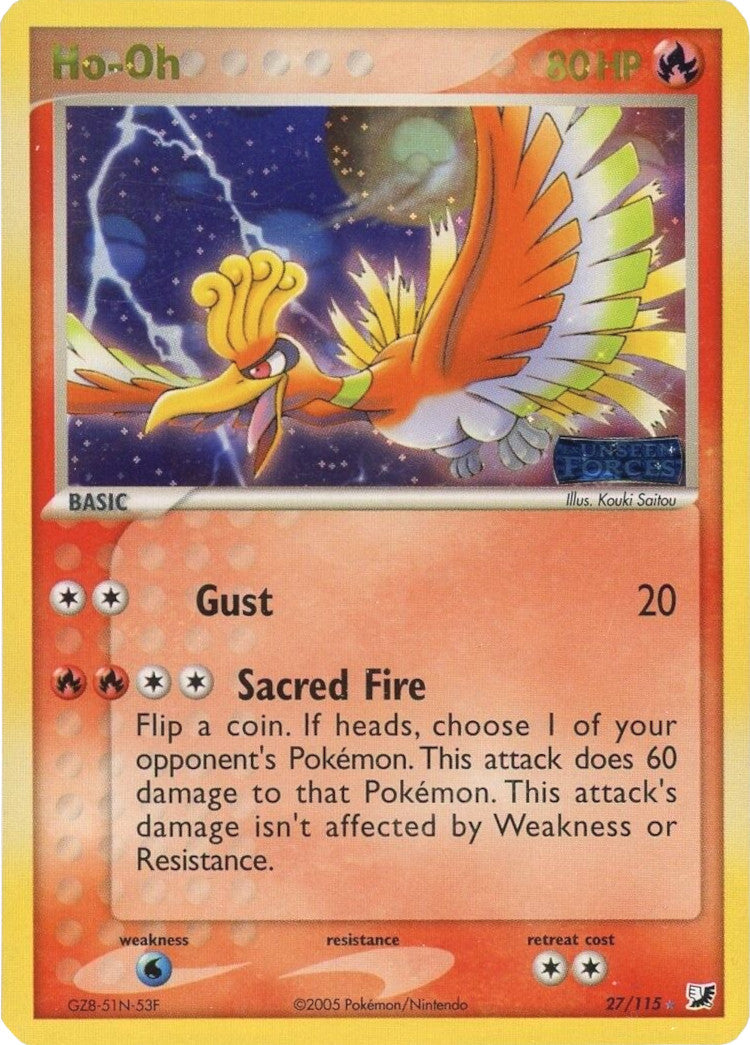 Ho-Oh (27/115) (Stamped) [EX: Unseen Forces] | Enigma On Main