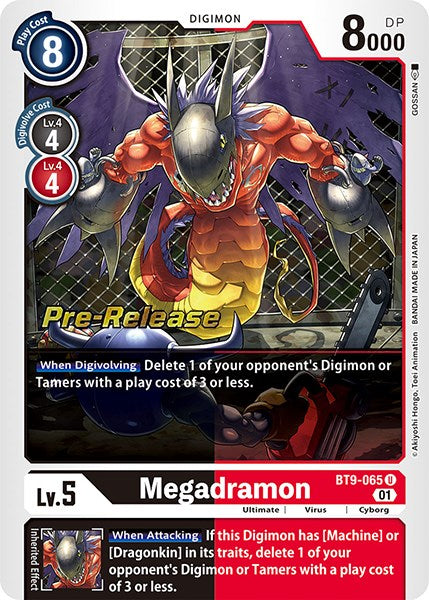 Megadramon [BT9-065] [X Record Pre-Release Promos] | Enigma On Main