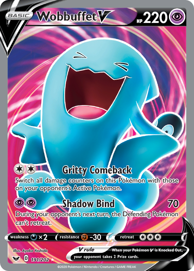 Wobbuffet V (191/202) [Sword & Shield: Base Set] | Enigma On Main